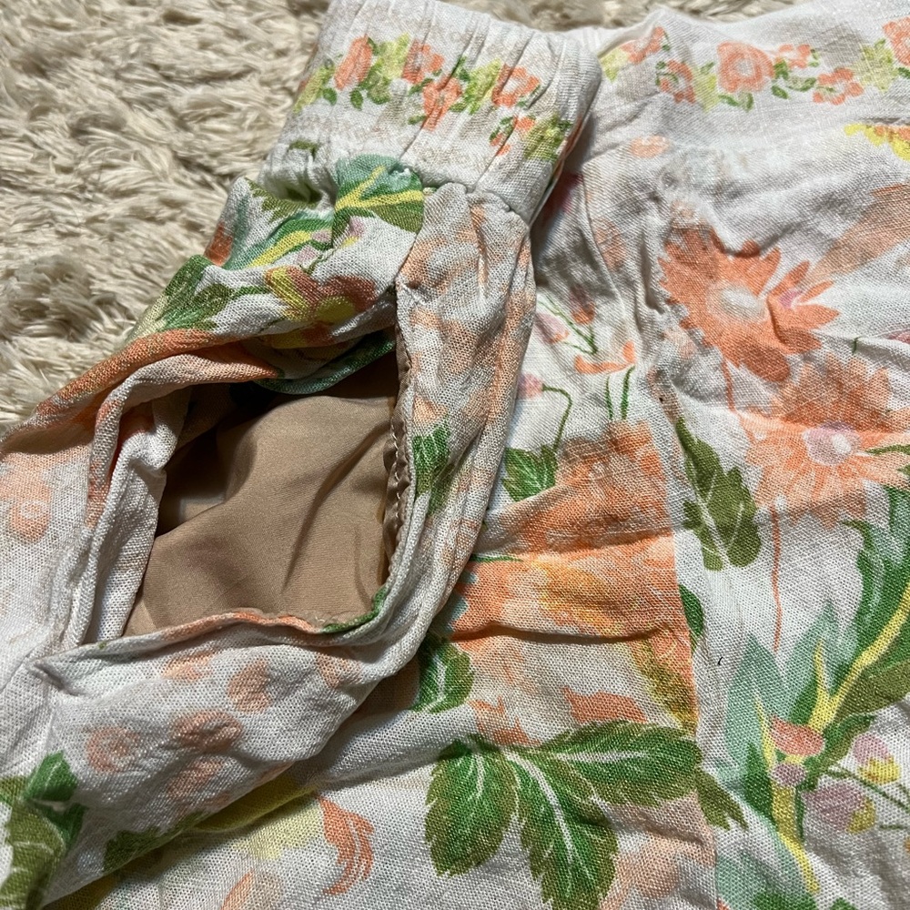 Rose & Olive Floral Pants, XS - Picture 5 of 5